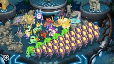 Heres my Small Zynth Farm. Soon ill wake up more and replace the Brumps : r/MySingingMonsters