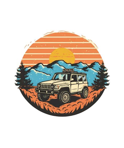 Free Off Road Car Illustration For T Shirt Design 43771350 Png