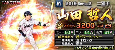 プロスピa 2019シリーズ2・sランク野手当たりランキングまとめ プロ野球スピリッツa 攻略tips