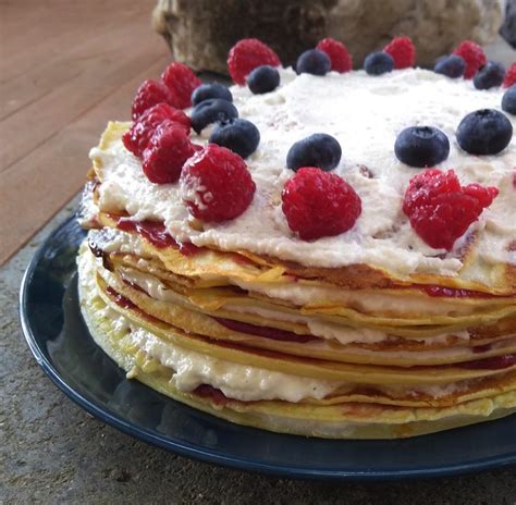 Torta Di Crepes Ai Lamponi Felicitas In Cucina