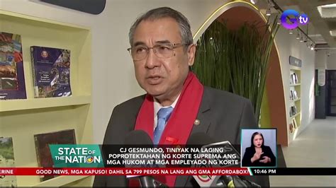 Cj Gesmundo Tiniyak Na Laging Poprotektahan Ng Korte Suprema Ang Mga