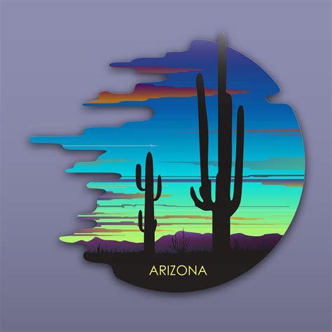 Sunset In Arizonaarizona Landscapeprint On Demandimage For Etsy