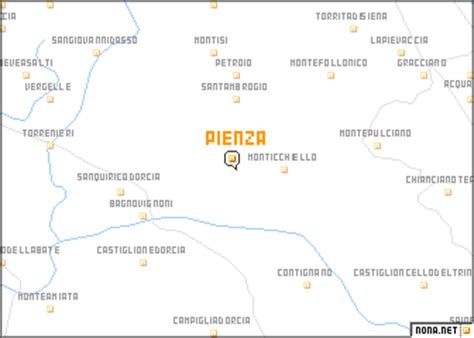 Pienza (Italy) map - nona.net