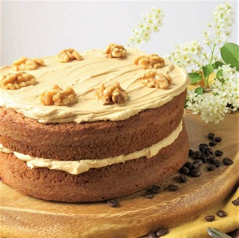 Gluten Free Delicious Coffee And Walnut Cake Recipe