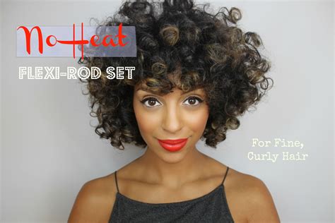 No Heat Flexi Rod Set On Fine Curly Hair Melting Pot Beauty