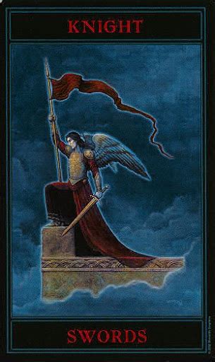 Lá Knight of Swords Gothic Tarot 2025