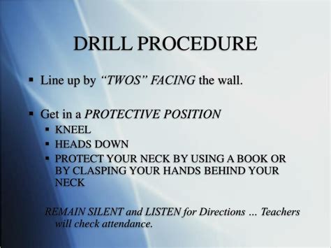 PPT - TORNADO DRILL PROCEDURES PowerPoint Presentation, free download ...