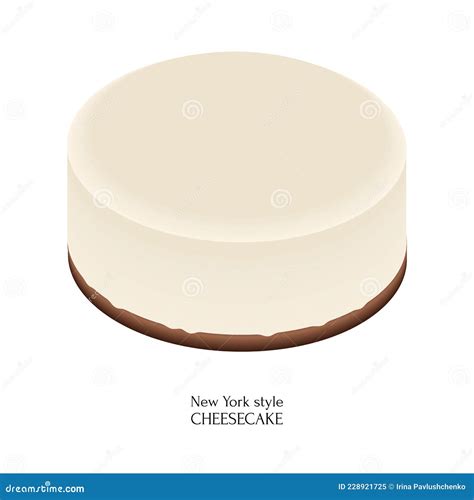 Sobremesa Tradicional Americana De Cheesecake De Nova York Ilustração