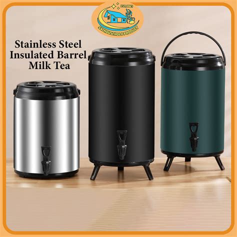 Bekas Air Panas Sejuk Stainless Steel Water Dispenser Hot Cold Tong Coffee Tea Insulated Thermos