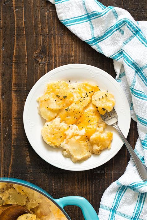 Easy Cheesy Stove Top Scalloped Potatoes Homemade In The Kitchen