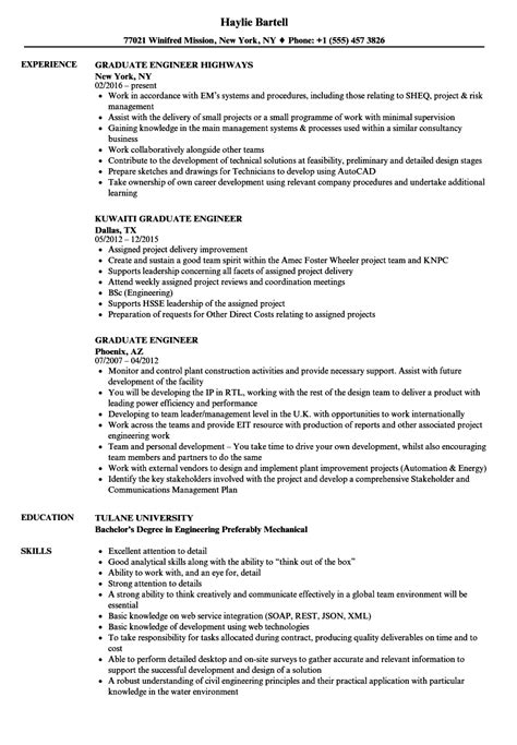 Resume For Engineer