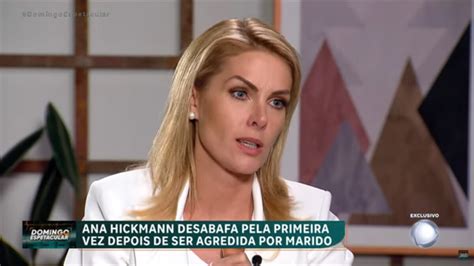 Foto Entrevista de Ana Hickmann ao Domingo Espetacular é o motivo da