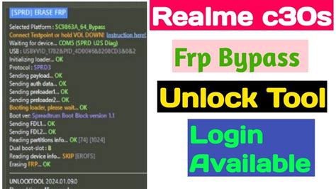 Realme C30s Frp Bypass Unlock Tool Google Account Remove 100 Rmx