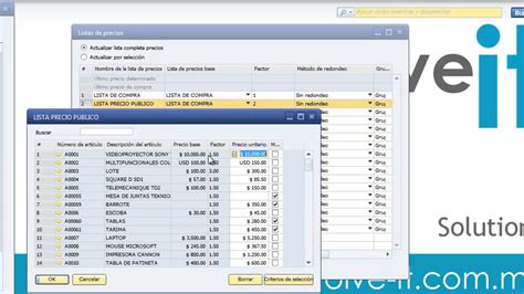 Crear Una Lista De Precios En SAP Business One YouTube