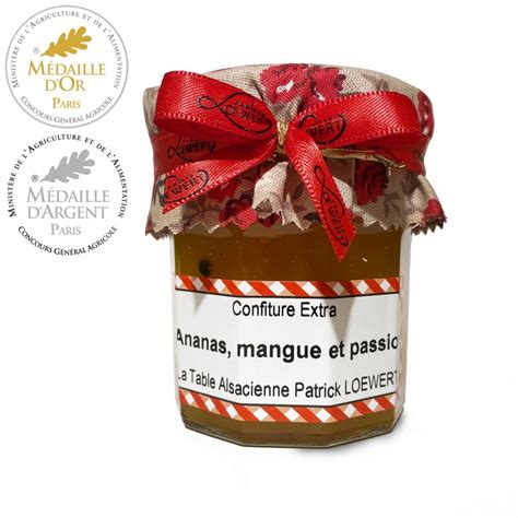 Confiture Ananas Mangue Passion Alsacienne Savoir Faire Traditionnel