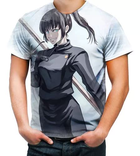 Camisa Camiseta Maki Zenin Jujutsu Kaizen Sukuna Art 1 Parcelamento