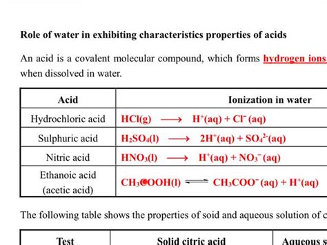 Chemistry tutorial-Ch14-1-Common acids in daily life and in the laboratory
