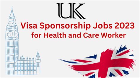 UK Visa Sponsorship Jobs 2023 For Health Care Worker