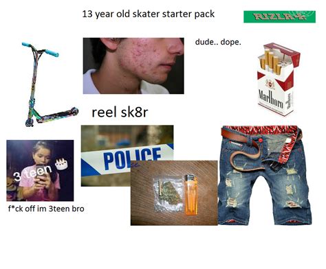 13 year old skater starter pack : r/starterpacks