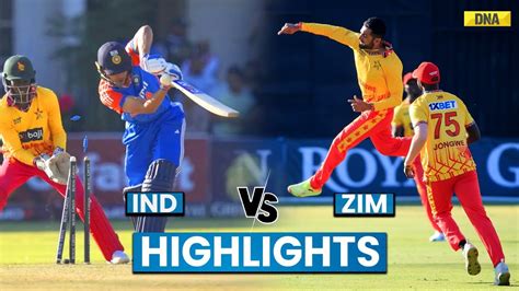 IND Vs ZIM Highlights Zimbabwe Creates History Beat India By 13 Runs I