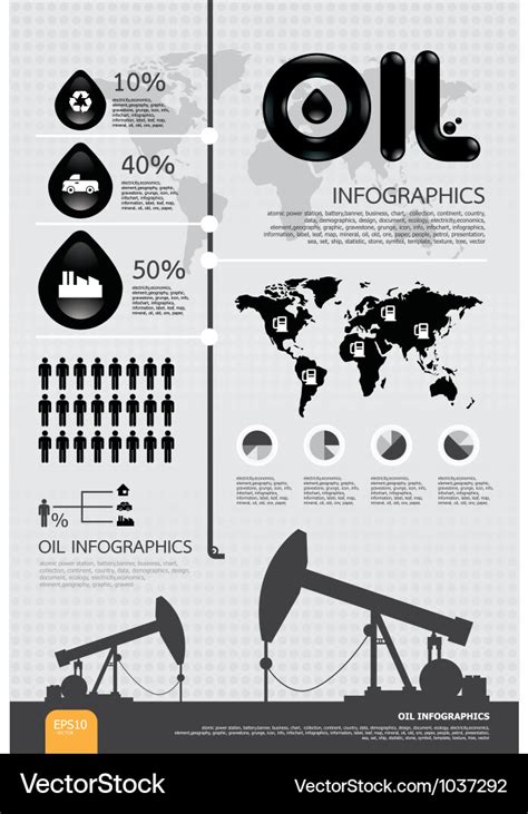 Infographic Oil Of The World Royalty Free Vector Image