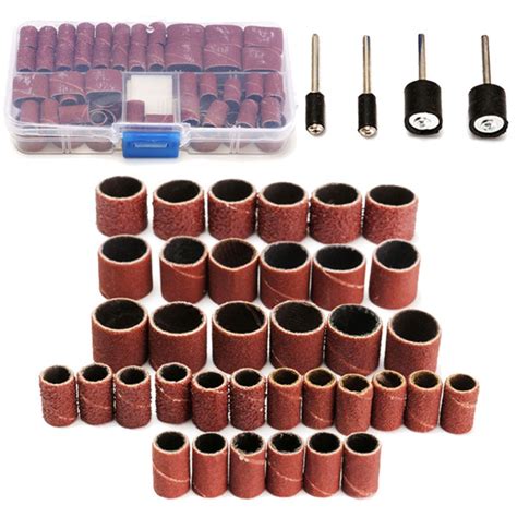 100pcs Grit Drum Sanding Kit Fit Dremel Rotary Tools With Sanding