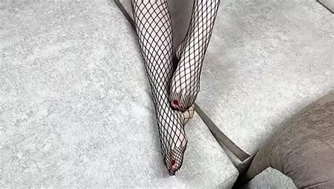 Girl In Black Stockings Caresses Her Long Legs Erotica Porn Feat Gloria Gimson Xhamster