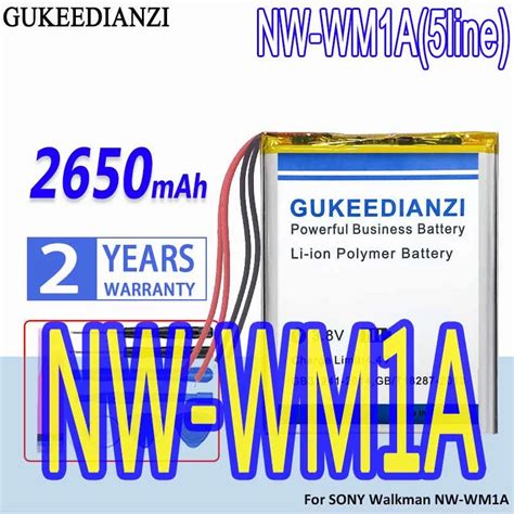 High Capacity Gukeedianzi Replacement Battery Nw Wm A Lines Mah