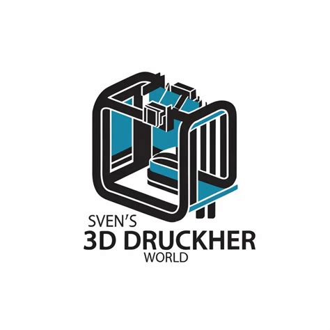 Logo Design For Svens 3d Printing World Modern 3d Printer Symbol On