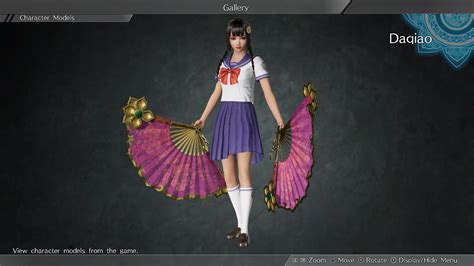 Dynasty Warriors 9 Daqiao High School Girls Costume 大喬 「女子高生風