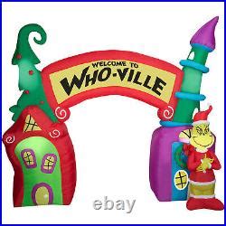 Welcome To Who Ville Arch Ft Airblown Inflatable Grinch New Htf Dr