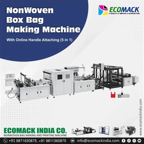 Non Woven Bags Making Machines NonWoven Box Bag Making Machine With