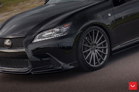 Vfs2 Graphite Rims By Vossen On Black Lexus Gs350 F Sport —