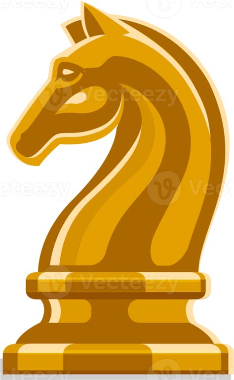 Gold Horse Knight Chess Icon 19002970 Png