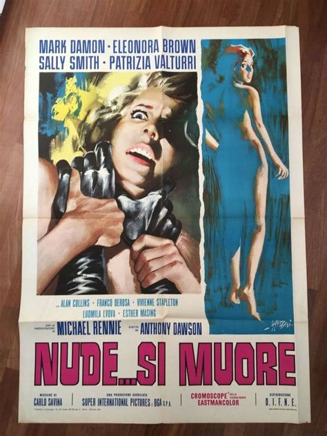 V Manifesto F Poster Nude Si Muore Antonio Margheriti Damon Brown Horror Eur