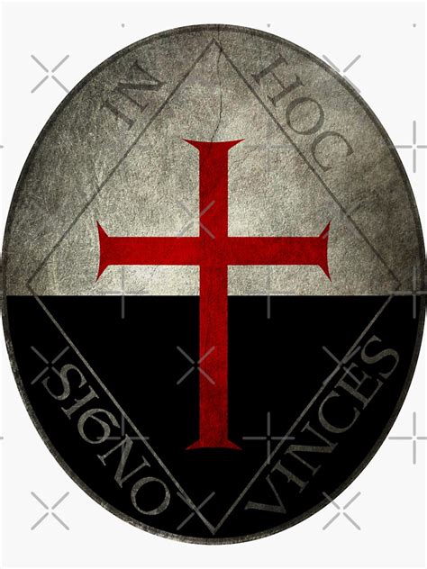 Knights Templar Sticker For Sale By Zuen Redbubble