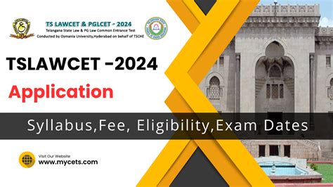 Tslawcet 2024 Exam On 3rd June Applicationsyllabusexam Feelast Date