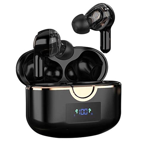 Dual Driver Tws Earphones With Led Display T