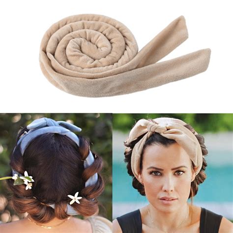 1 Pc New Heatless Hair Curler Overnight Natural Curls Rod DIY Headband