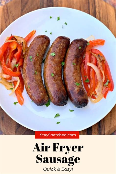 Air Fryer Sausage Air Fryer Oven Recipes Air Fryer Healthy Sausage