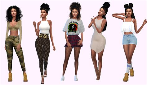 Simptons — sim-ptons: Monae’s Outfits FT Ebonixsimblr... | Sims, Sims 4, Sims 4 clothing