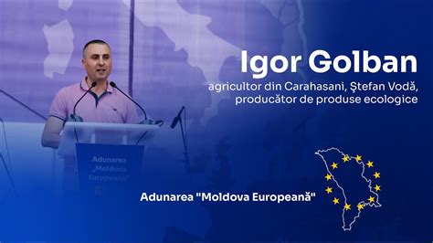 Discursul lui Igor Golban de la Adunarea Moldova Europeană YouTube