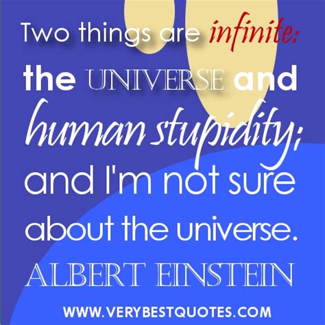 Two Things Are Infinite Einstein Quotes QuotesGram