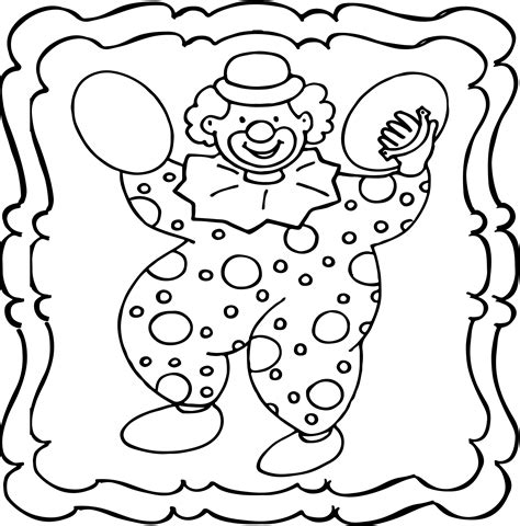 Clown Coloring Book Easy And Fun Clowns Coloring Book For Kids Made