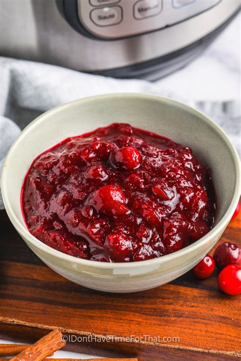 Instant Pot Cranberry Sauce - I Don't Have Time For That!