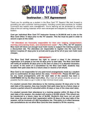 Fillable Online Instructor TtT Agreement Fax Email Print PdfFiller