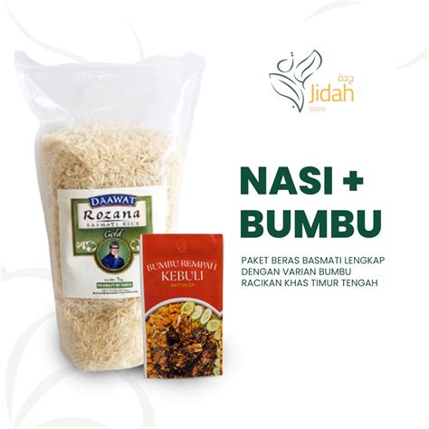 Jual Beras Basmati Dan Bumbu Pilihan Nasi Briyani Instan Paket Basmati