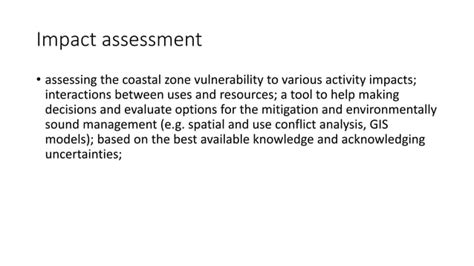 Socio Economic Impact And Its Assessment In Coastal Zone Ppt