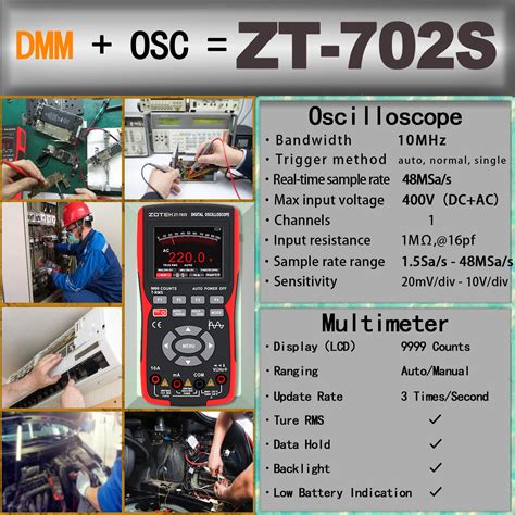 Snapklik ZOTEK ZT 702S 2 In 1 Handheld Digital Automotive