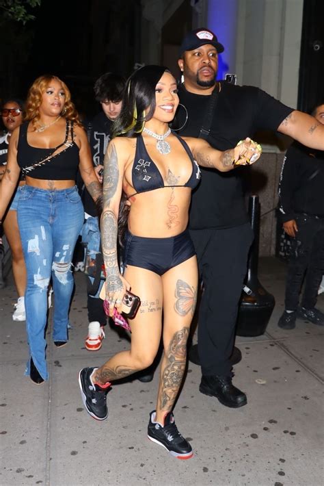 Glorilla Arrives At Slate For The Hot Girl Summer Tour Official Afterparty In New York